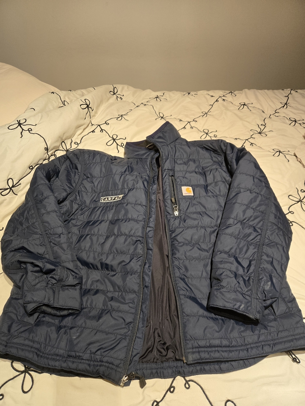 Carhartt Navy Quilted Puffer Jacket
